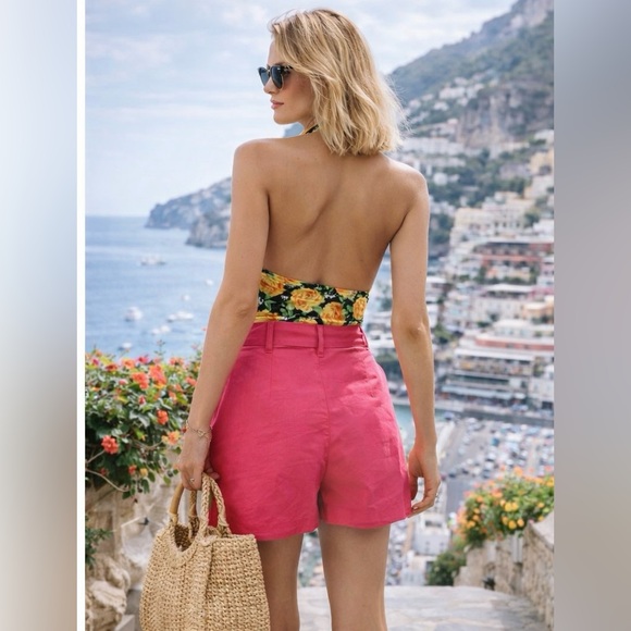 ZARA Floral Halter Bodysuit Top 🌼 - Picture 2 of 7